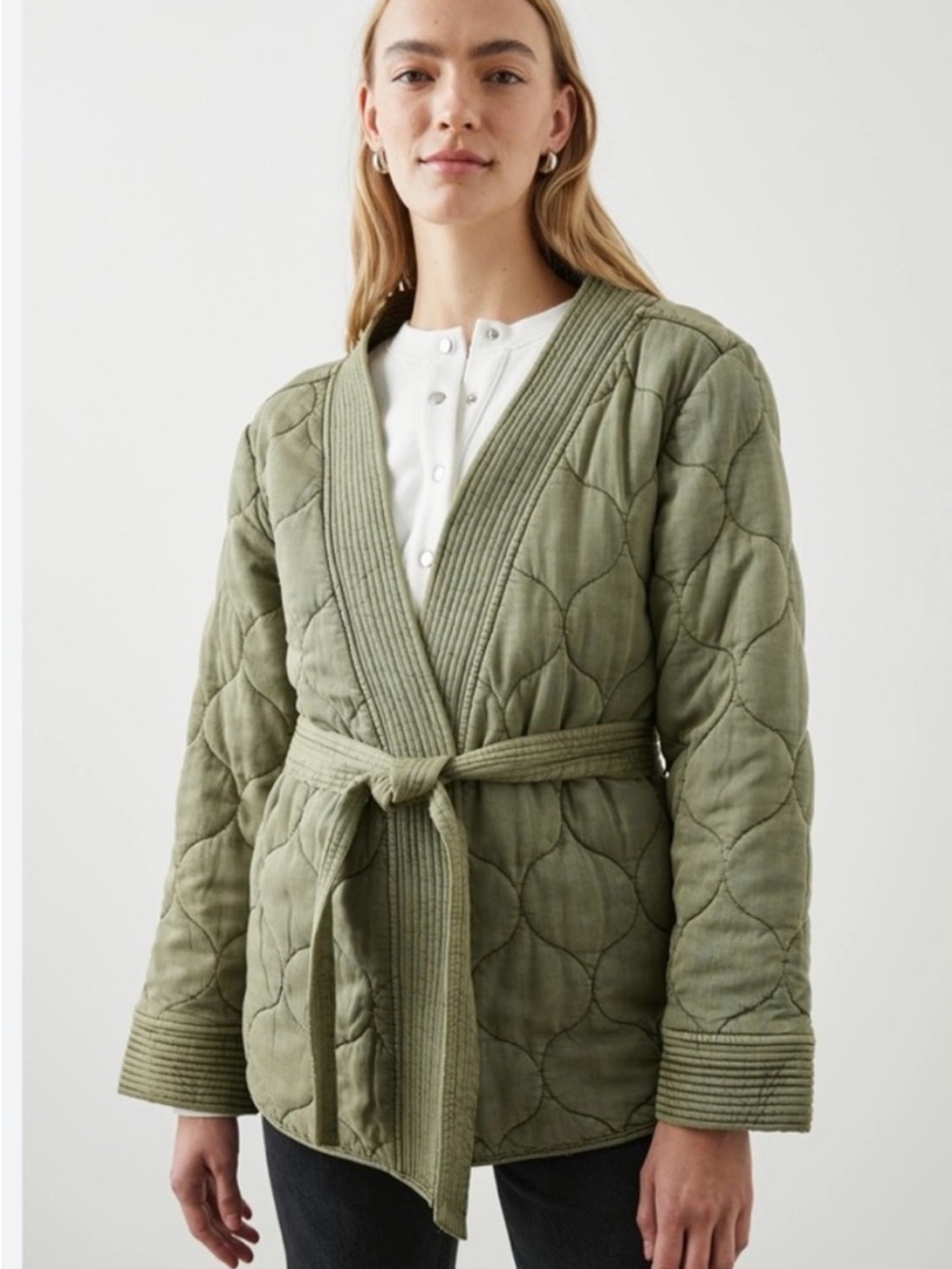 NWT Rails Monterey Quilted Wrap Coat